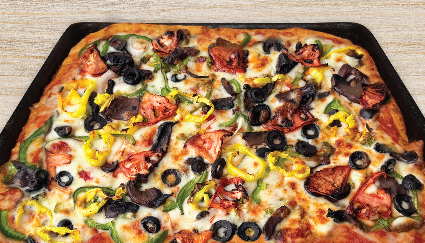 Veggie Red Sauce Pizza image